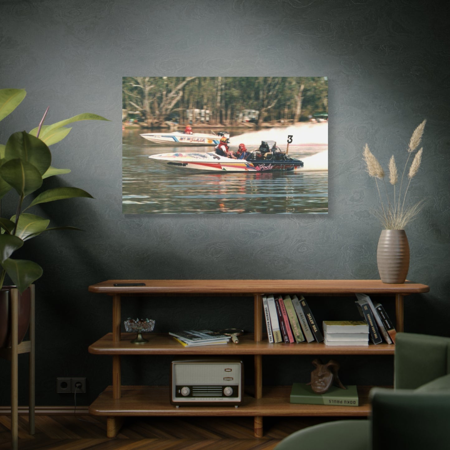 Australian Water Skiing Canvas Wall Art - Gods Gift v Mr Walker
