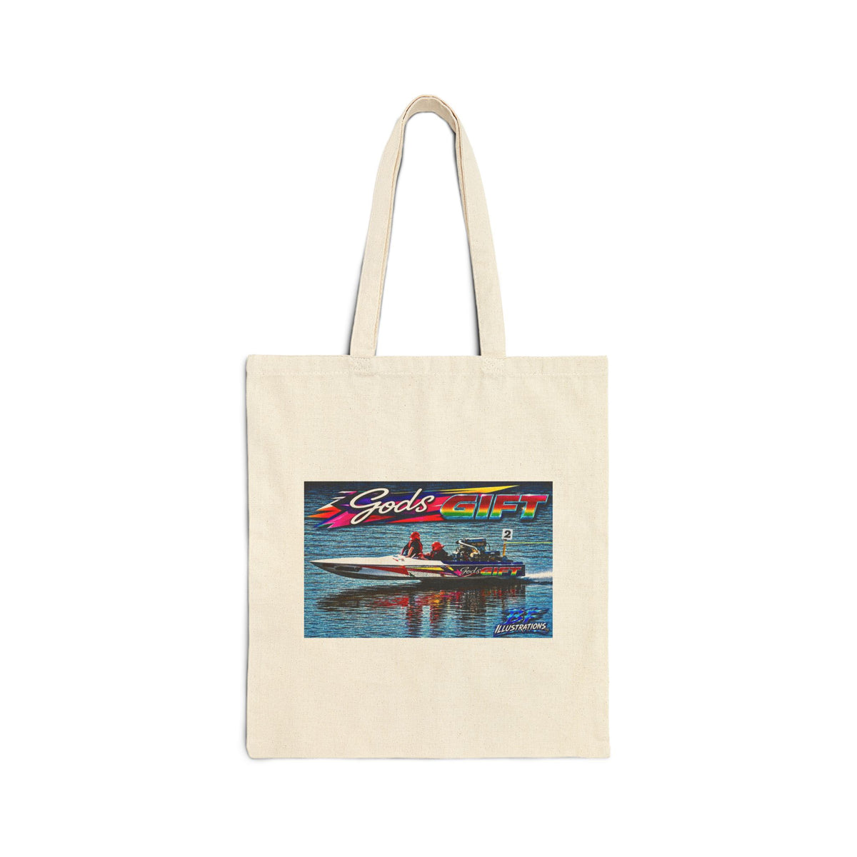 Gods Gift Canvas Tote Bag is a vivid and wild Tribute colour printed Bag with Dual Sided Printing to choose from