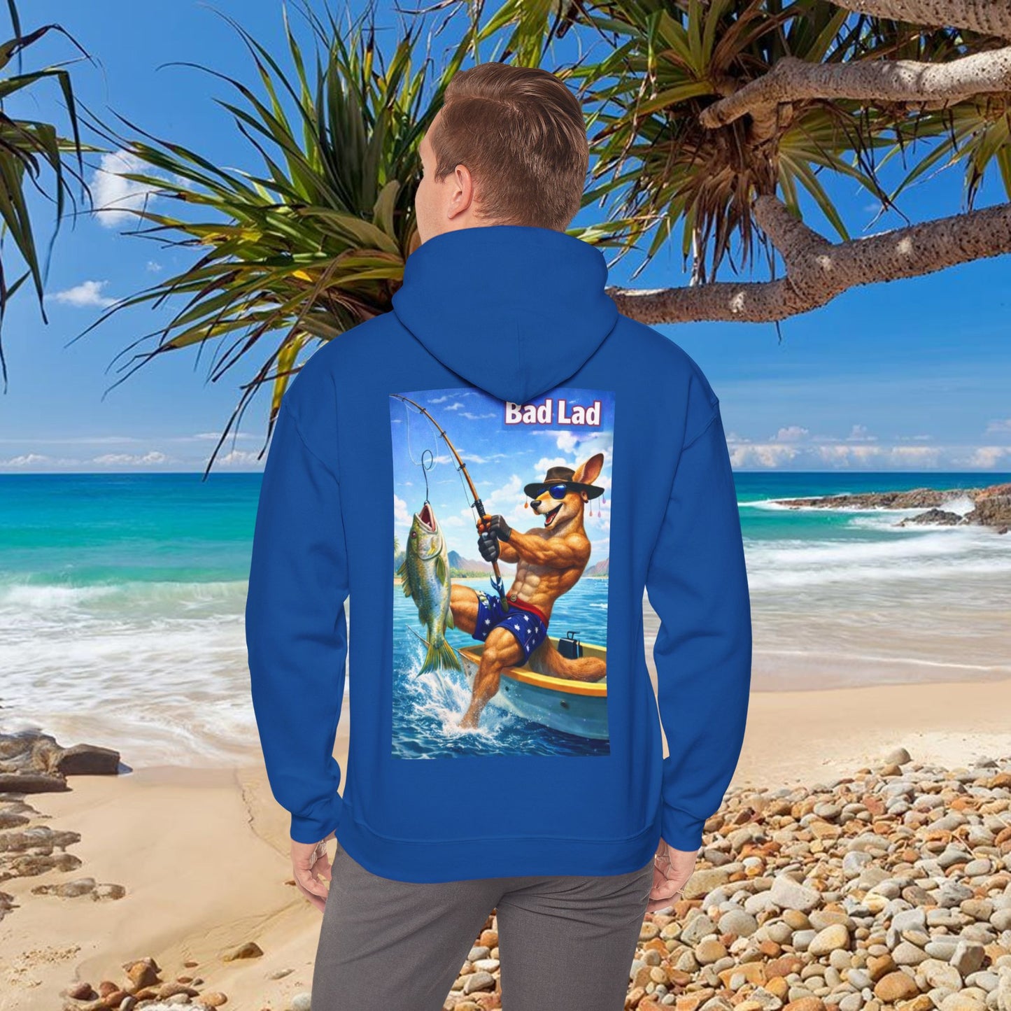 Bad Lad Oz Action Roo Fishing Hoodie