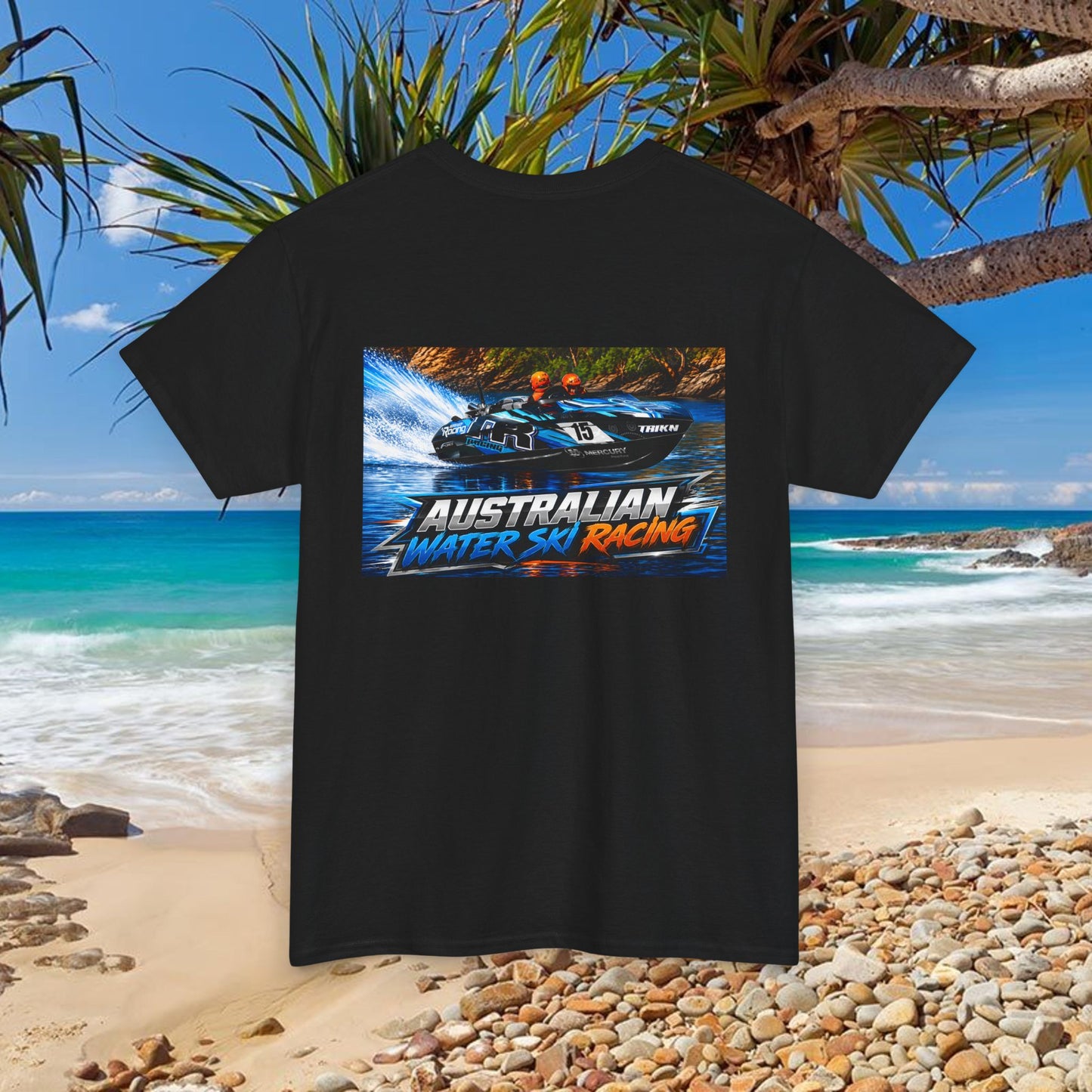 Australian Water Ski Racing Tee featuring the Champion Team from TR  Waterski Race T-shirts
