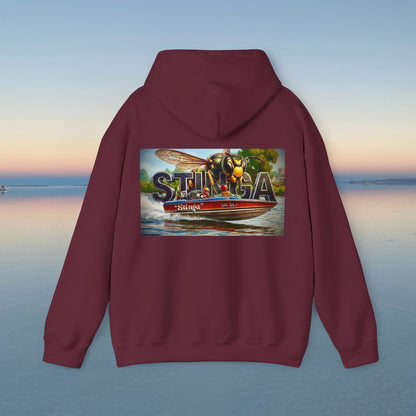 Copy of Copy of The Tribute Range - STINGA Australian Water Ski Racing Hoodie. Bad Lad Oz has paid homage to the iconic STINGA with our Tribute Collection