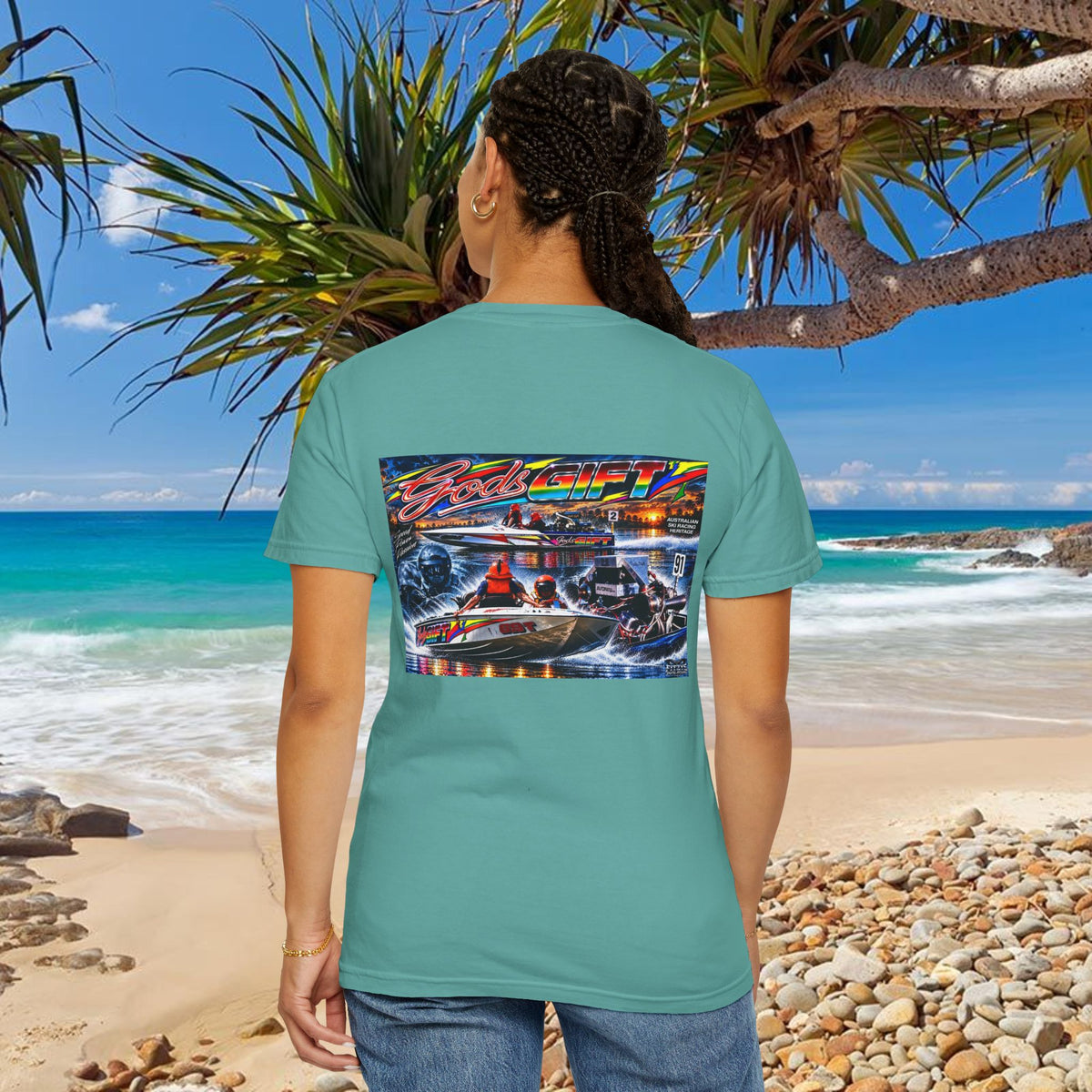 Gods Gift Tribute Tshirt Reverse Print Unisex