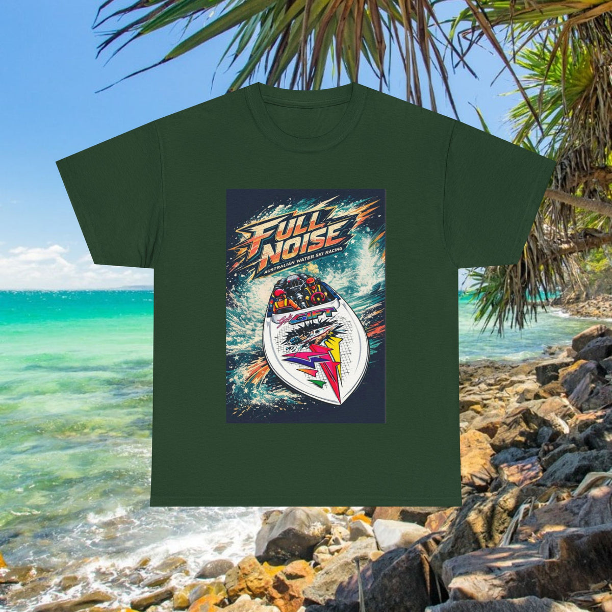 Gods Gift Australian Waterski Racing Boat Tribute Tee | Twin Turbo Old School Aussie Champion Game Changer