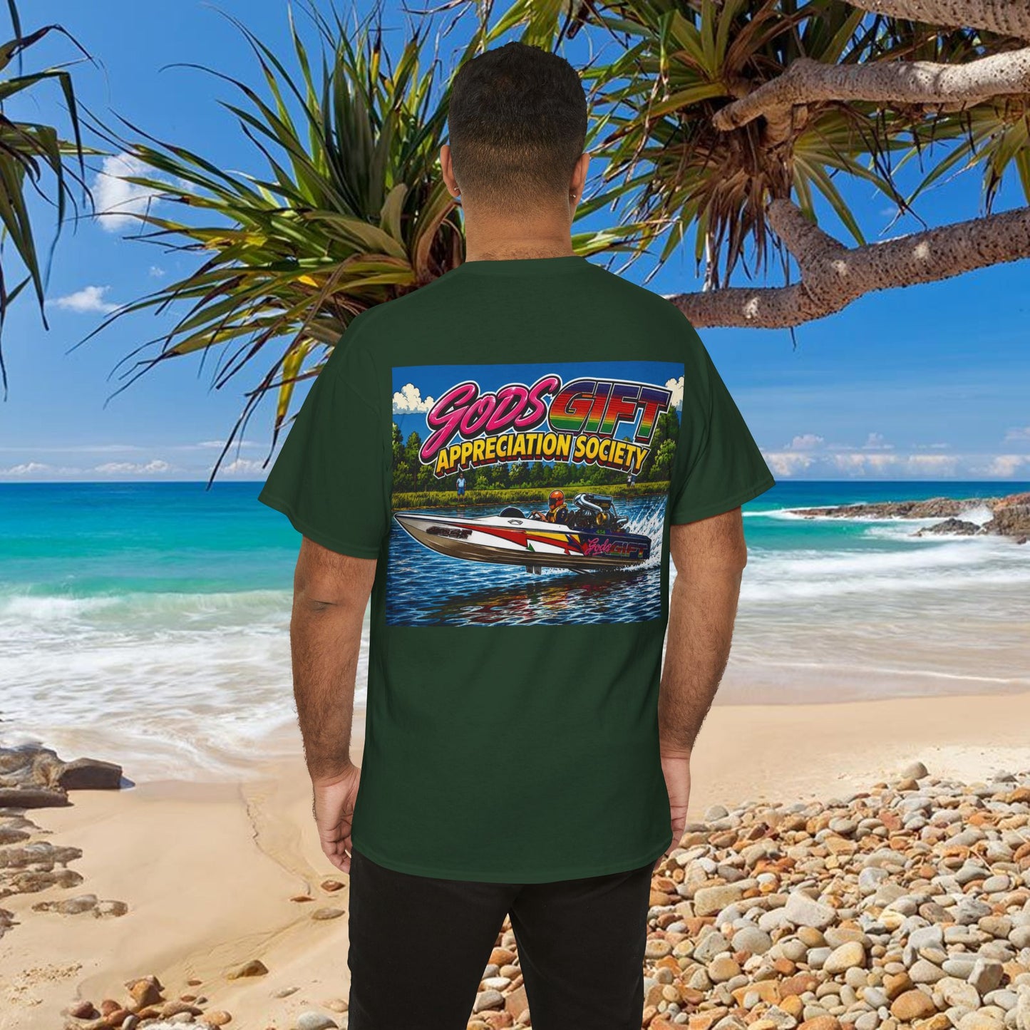 Gods Gift Appreciation Society - Tribute Range Australian Water Ski Racing Tee