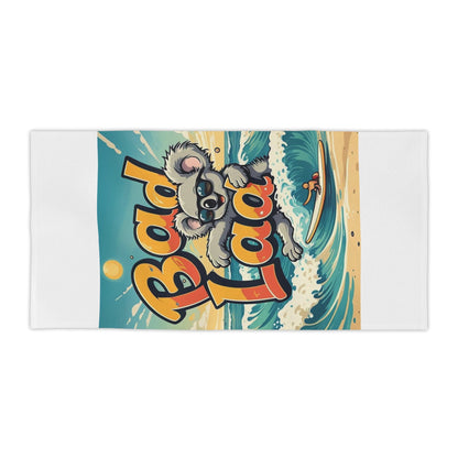 Bad Lad Koala Surfing Beach Towel