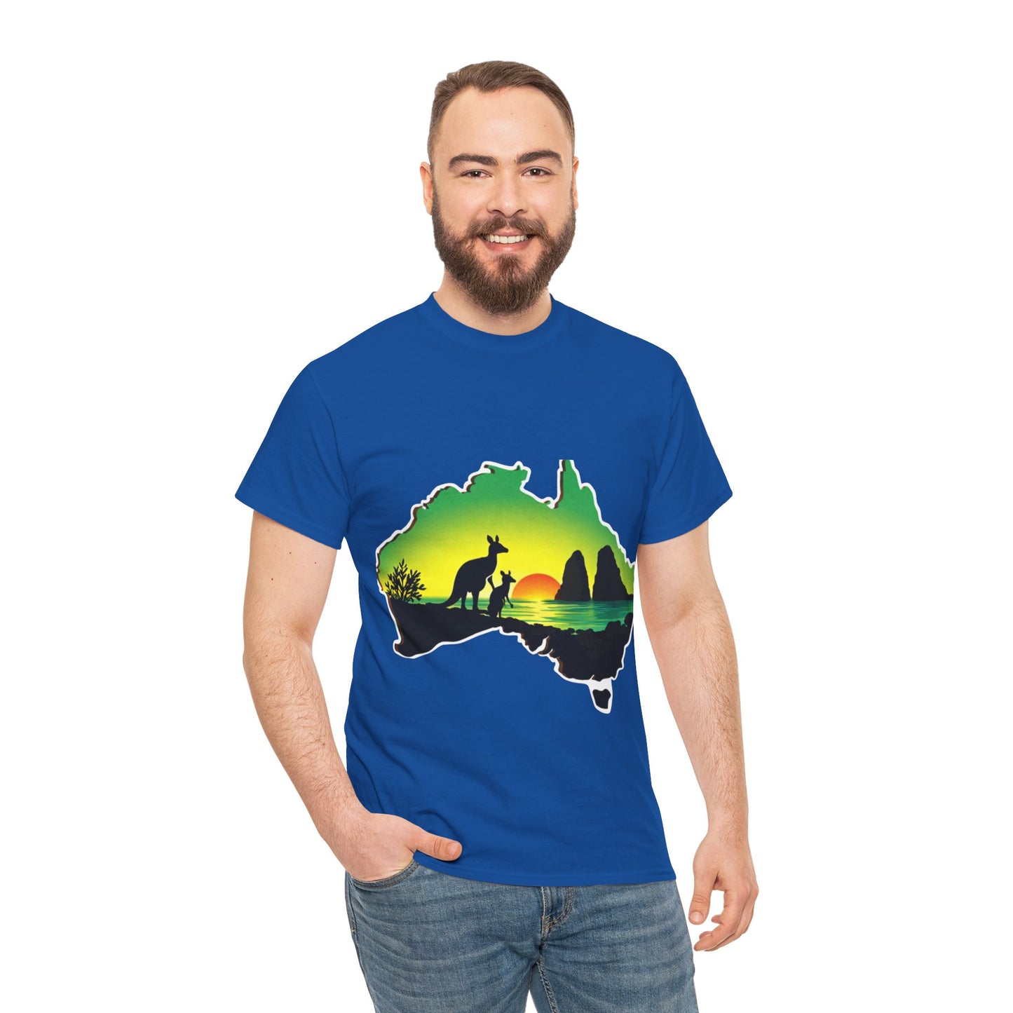Bad Lad Map of Oz Kangaroo T-shirt