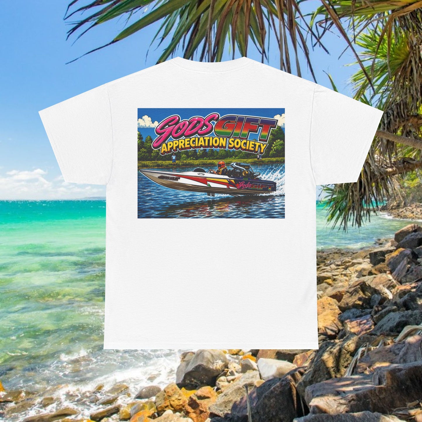 Gods Gift Appreciation Society - Tribute Range Australian Water Ski Racing Tee