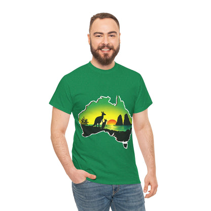 Bad Lad Map of Oz Kangaroo T-shirt