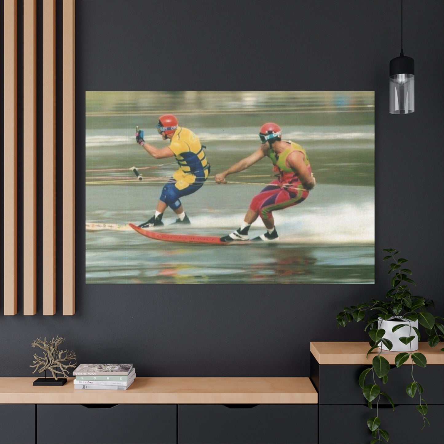 The Bird Water Skiing Canvas Wall Art