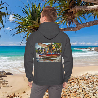 Copy of Copy of The Tribute Range - STINGA Australian Water Ski Racing Hoodie. Bad Lad Oz has paid homage to the iconic STINGA with our Tribute Collection