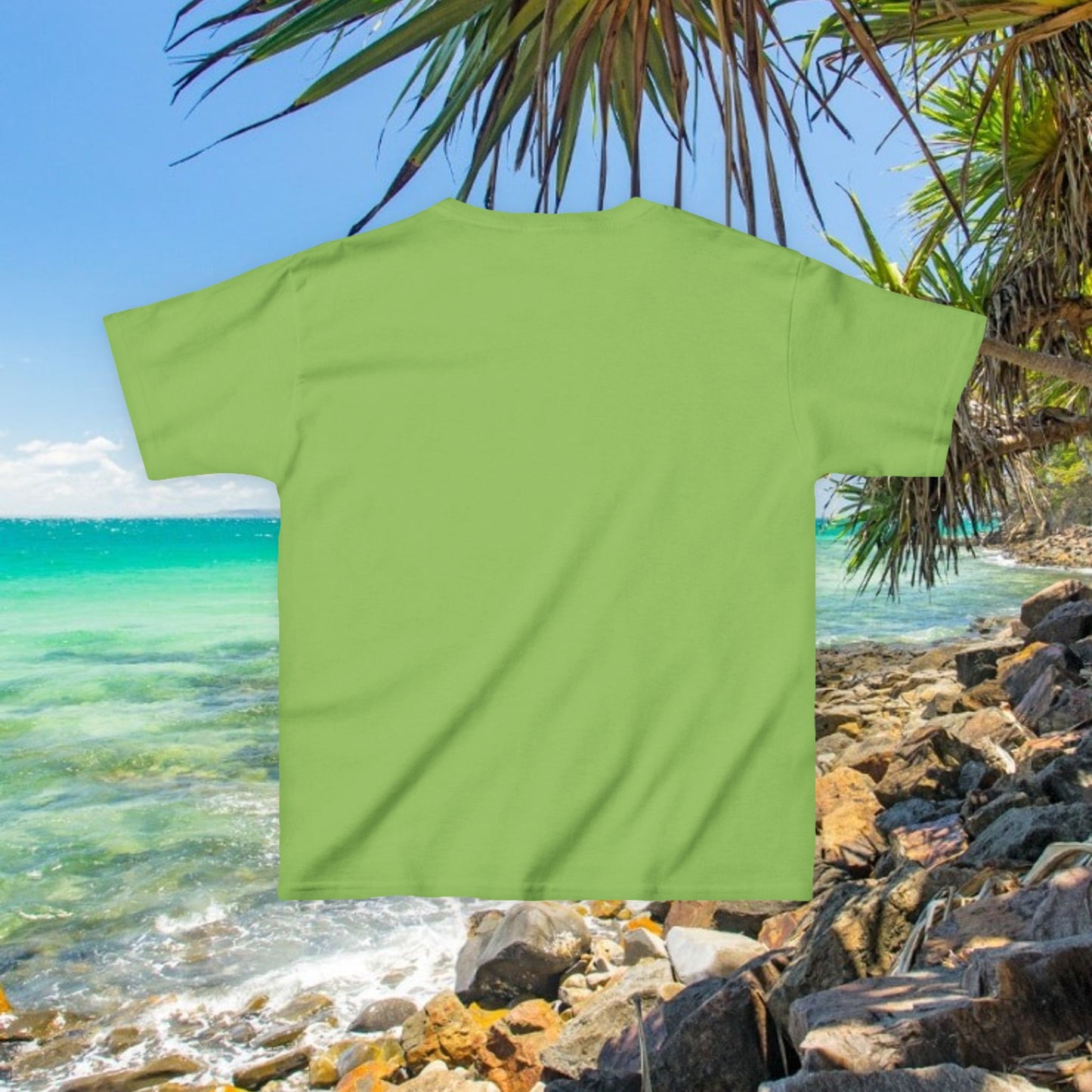 Bad Lad Australia Beach Bum Kids Unisex Tee - Fun, Aussie Pride Kids T-Shirt, featuring a Vibrant and Colourful Summer design