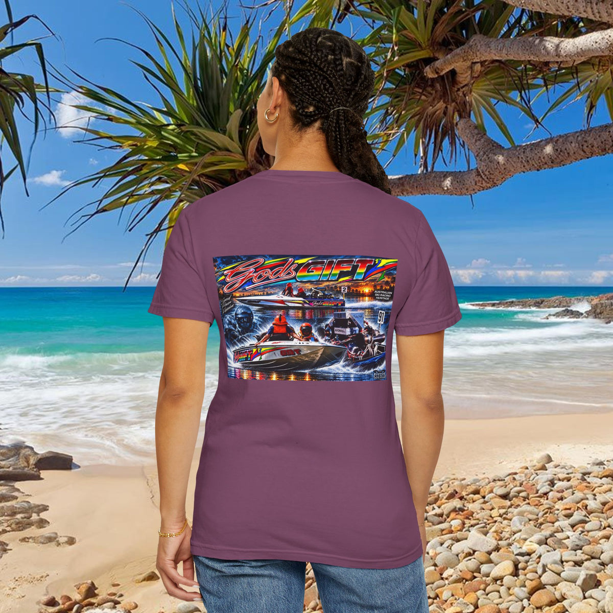 Gods Gift Tribute Tshirt Reverse Print Unisex