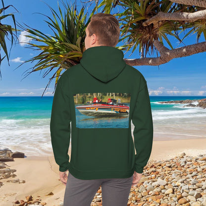 The Tribute Range - featuring the Iconic Top Gun. This Bad Lad Oz  Australian Water Ski Racing Hoodie, will keep you toasty warm.  sweatshirt