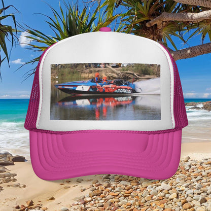 🇦🇺 Australian Water Ski Racing tribute with this cool 😎 Trucker Cap - MERC FORCE. Bad Lad Oz is paying homage to the speed demon itself in this Collection
