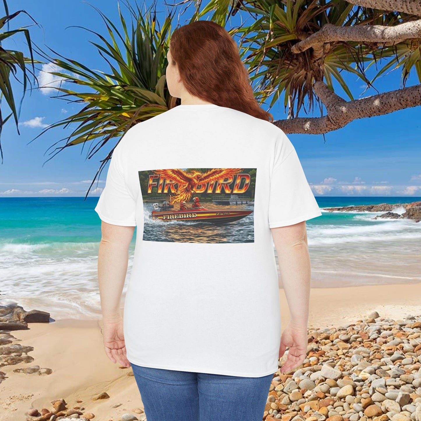 FIREBIRD Australian Water Ski Racing Tribute T-shirt celebrating a favourite of the sport globally for multiple decades and Championships