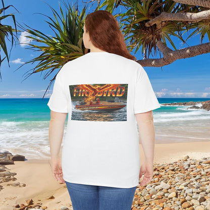 FIREBIRD Australian Water Ski Racing Tribute T-shirt celebrating a favourite of the sport globally for multiple decades and Championships