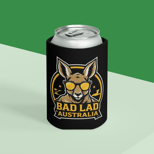 Jet Black Bad Lad Australia Stubbie Holder