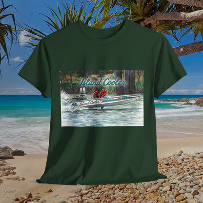 ISLAND 🏝️ COOLER Australian Water Ski Racing Tribute Range T-shirt Celebrates the Original Kings of the Murray