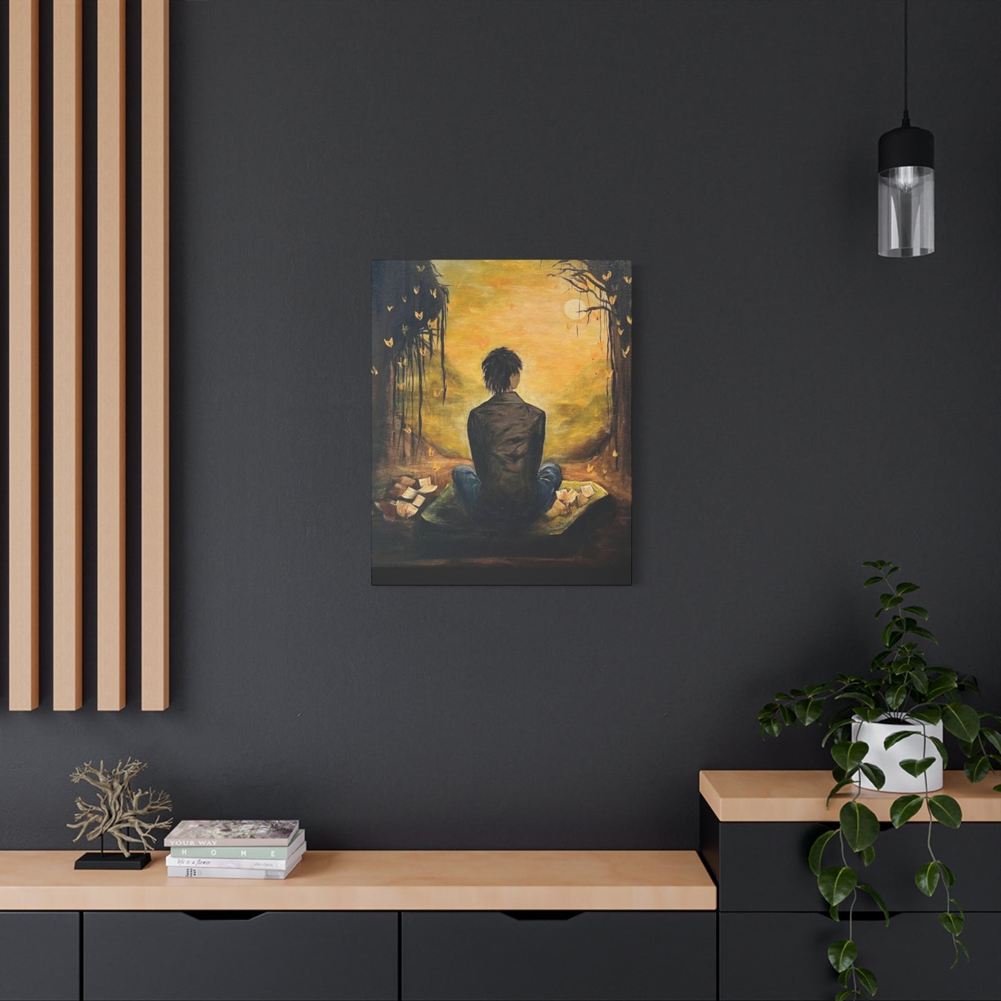 Hand Painted Canvas Wall Art Print - Serenity