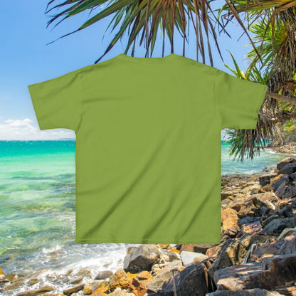 Bad Lad Australia Beach Bum Kids Unisex Tee - Fun, Aussie Pride Kids T-Shirt, featuring a Vibrant and Colourful Summer design