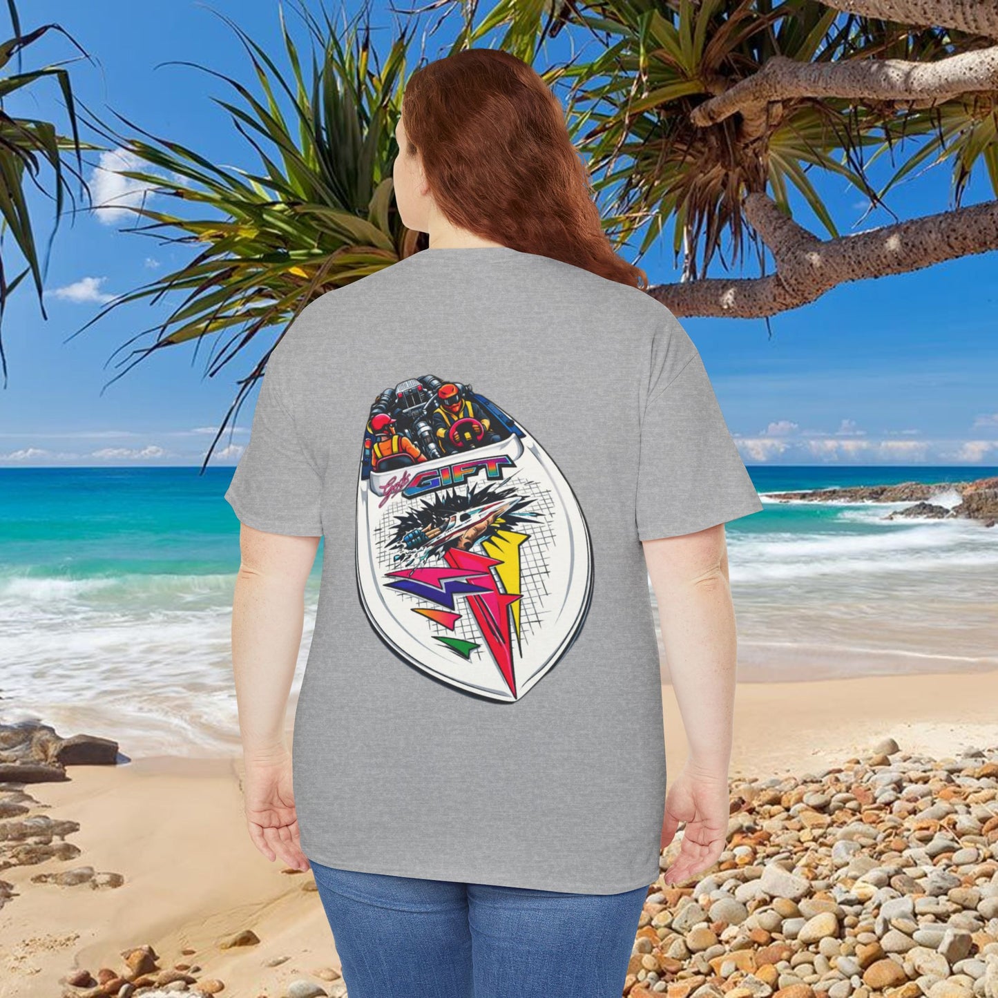 LIMITTED ADDITION Gods Gift Front & Back Waterski Racing Tribute Tee | Twin Turbo Old School Aussie Champion Game Changer