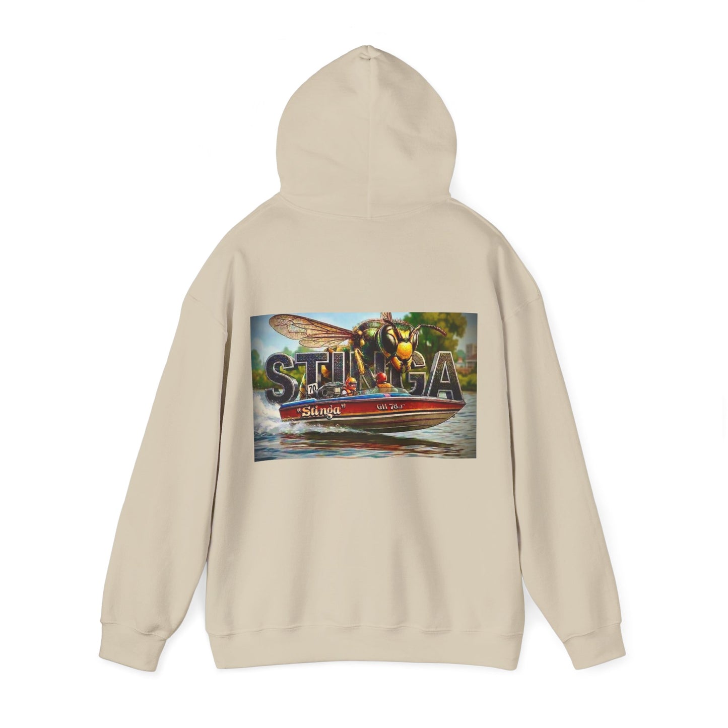 Copy of Copy of The Tribute Range - STINGA Australian Water Ski Racing Hoodie. Bad Lad Oz has paid homage to the iconic STINGA with our Tribute Collection