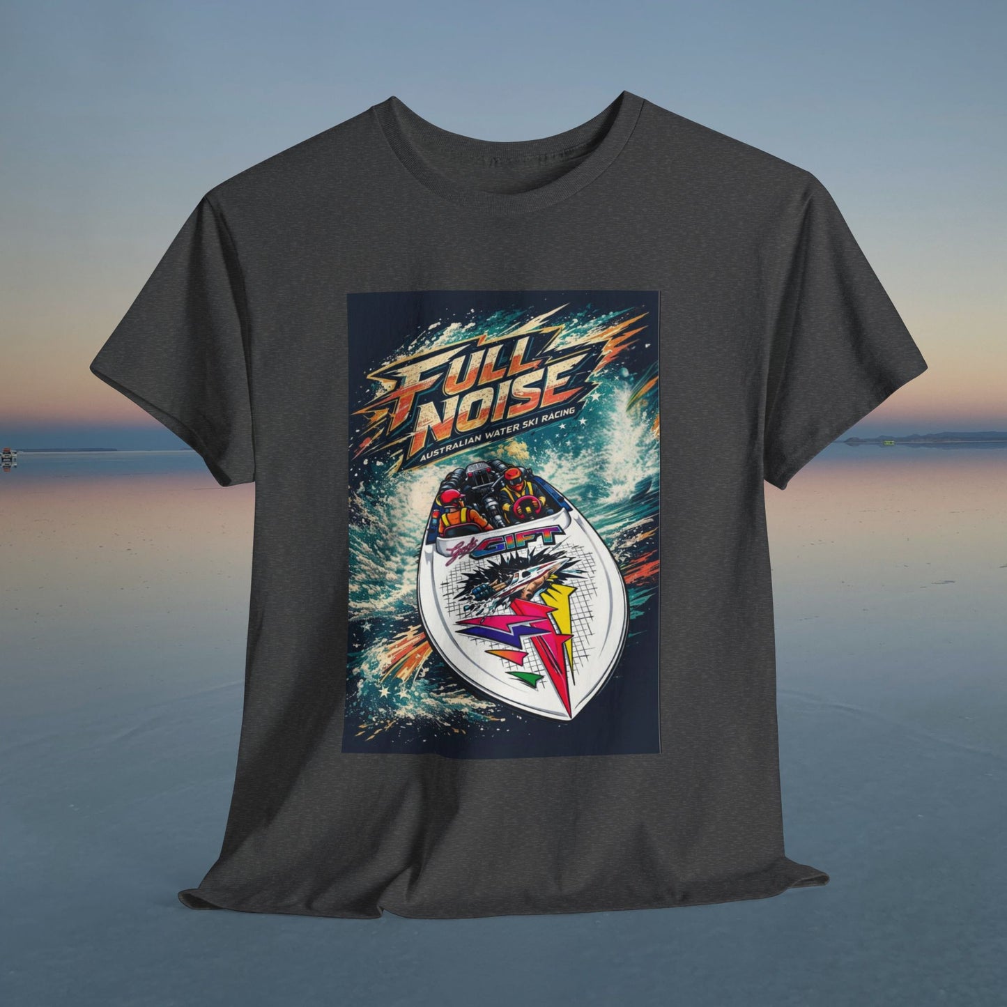 Gods Gift Australian Waterski Racing Boat Tribute Tee | Twin Turbo Old School Aussie Champion Game Changer