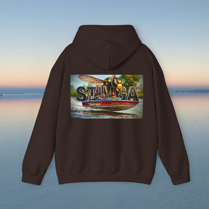 Copy of Copy of The Tribute Range - STINGA Australian Water Ski Racing Hoodie. Bad Lad Oz has paid homage to the iconic STINGA with our Tribute Collection