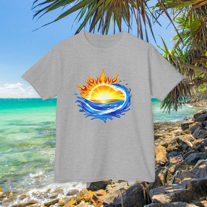 Bad Lad Australia Beach Bum Kids Unisex Tee - Fun, Aussie Pride Kids T-Shirt, featuring a Vibrant and Colourful Summer design