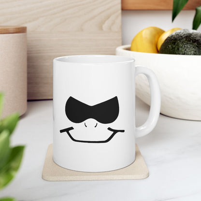 Bad Lad Oz White Smiley Coffee Cup