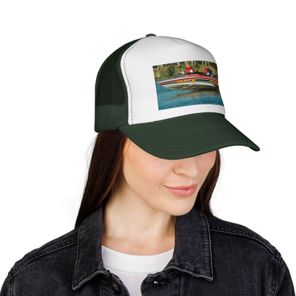 Australian Water Ski Racing Tribute Trucker Cap - TOP GUN ✈️ Bad Lad Oz celebrates the incredible success of the ski racing titan itself.