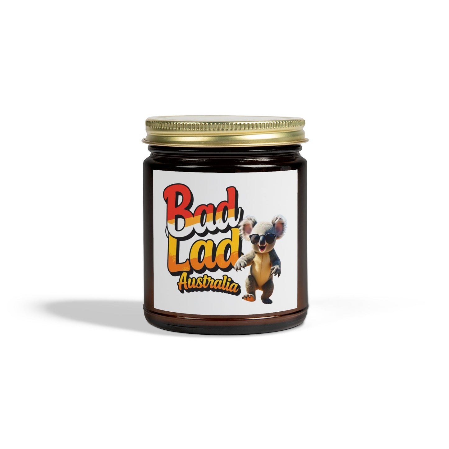 Bad Lad Koala Clear Glass Scented Candle