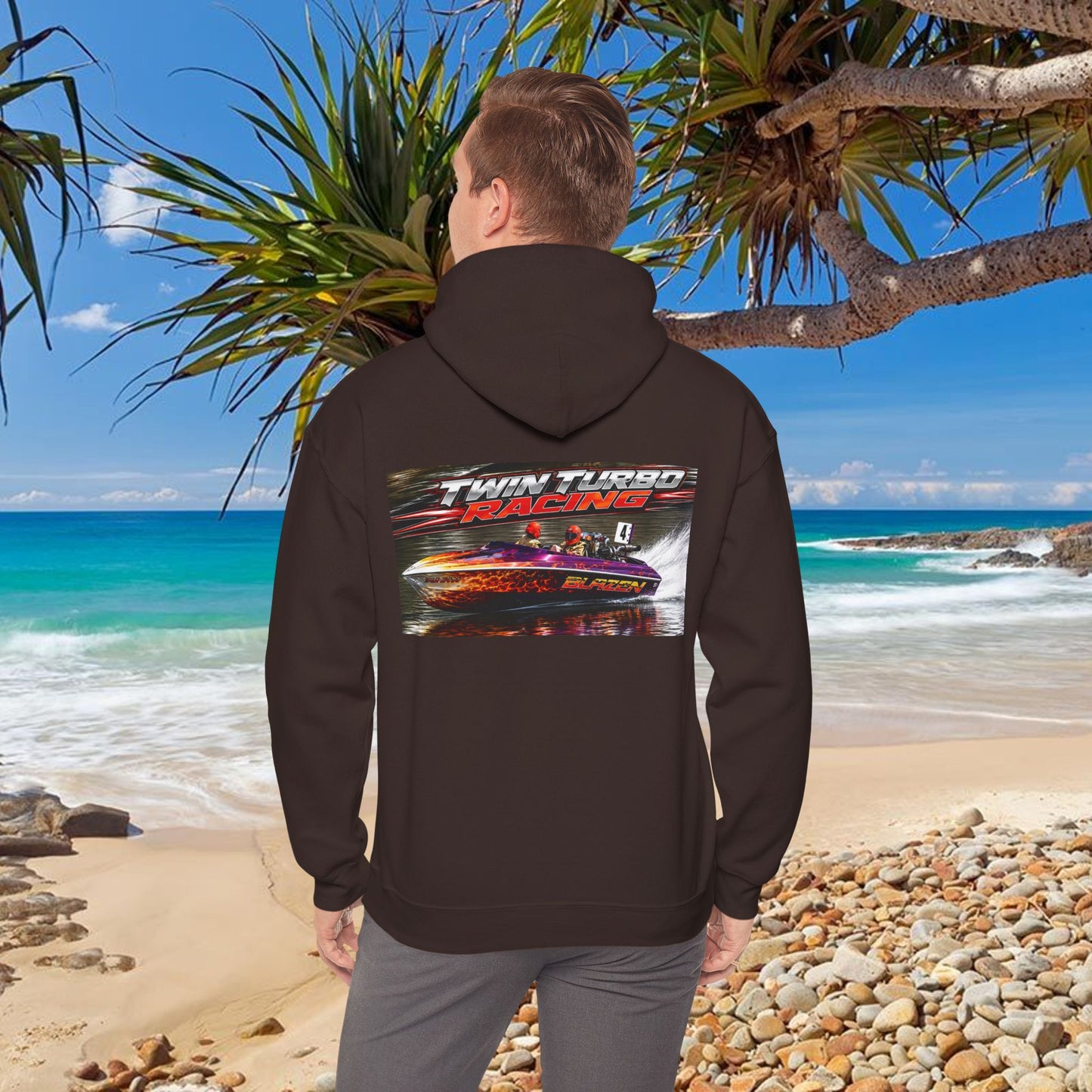 The Tribute Range - 🔥  BLAZEN’ 🔥 Australian Water Ski Racing Hoodie. Bad Lad Oz has paid homage to the iconic Blazen’ in memory of the late Noel Griffin