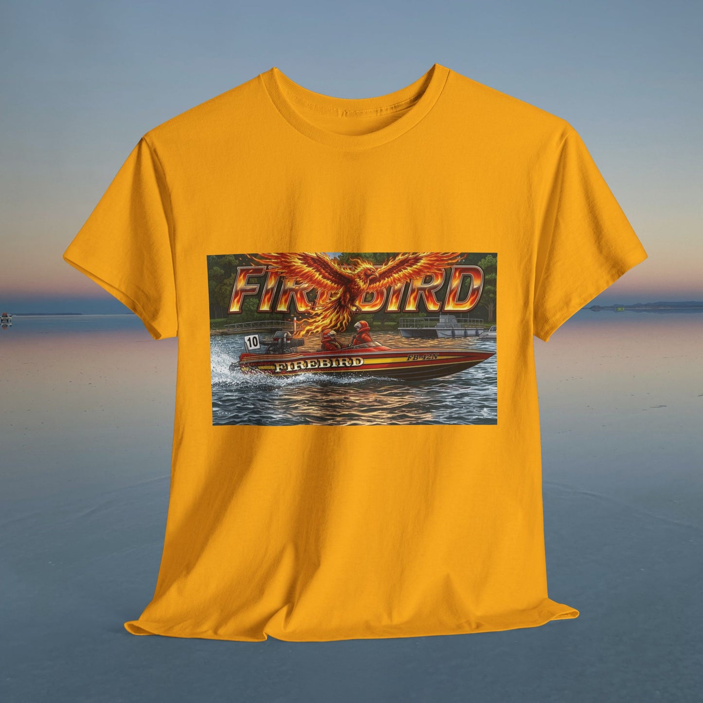 Australian Water Ski Racing Tribute Tee - Firebird