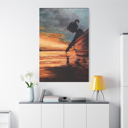 Hand Painted Canvas Wall Art Print - Reflection