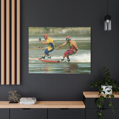 The Bird Water Skiing Canvas Wall Art