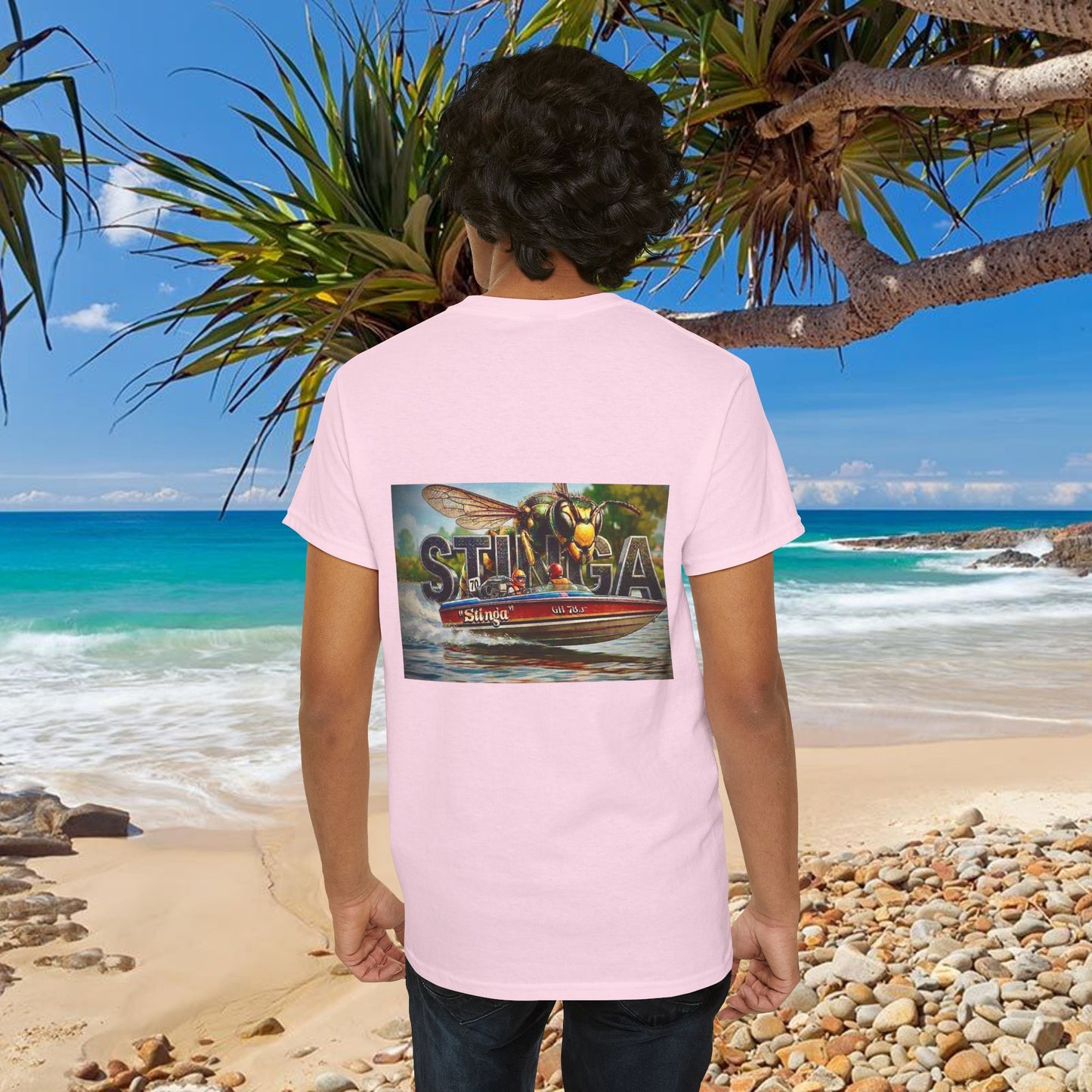 STINGA Australian Water Ski Racing Tribute T-shirt celebrating the incredible success of the Connelly known as a LEGEND in ski racing