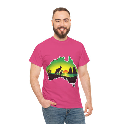 Bad Lad Map of Oz Kangaroo T-shirt